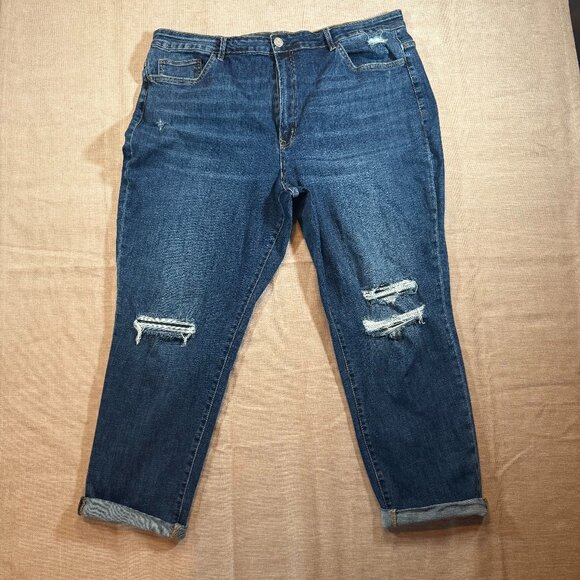 Vervet Distressed High Rise Jeans Size 22 Plus - Picture 1 of 10